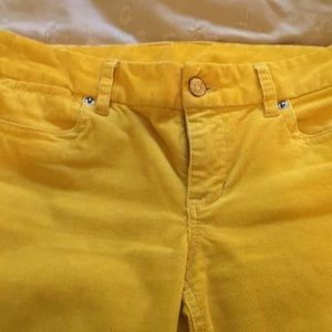 Vintage J. Crew. Yellow cords. Sz 2